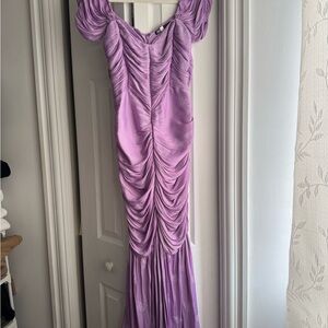 Zara One Shoulder Lavender Dress